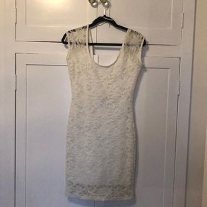 Easel Off White Dress